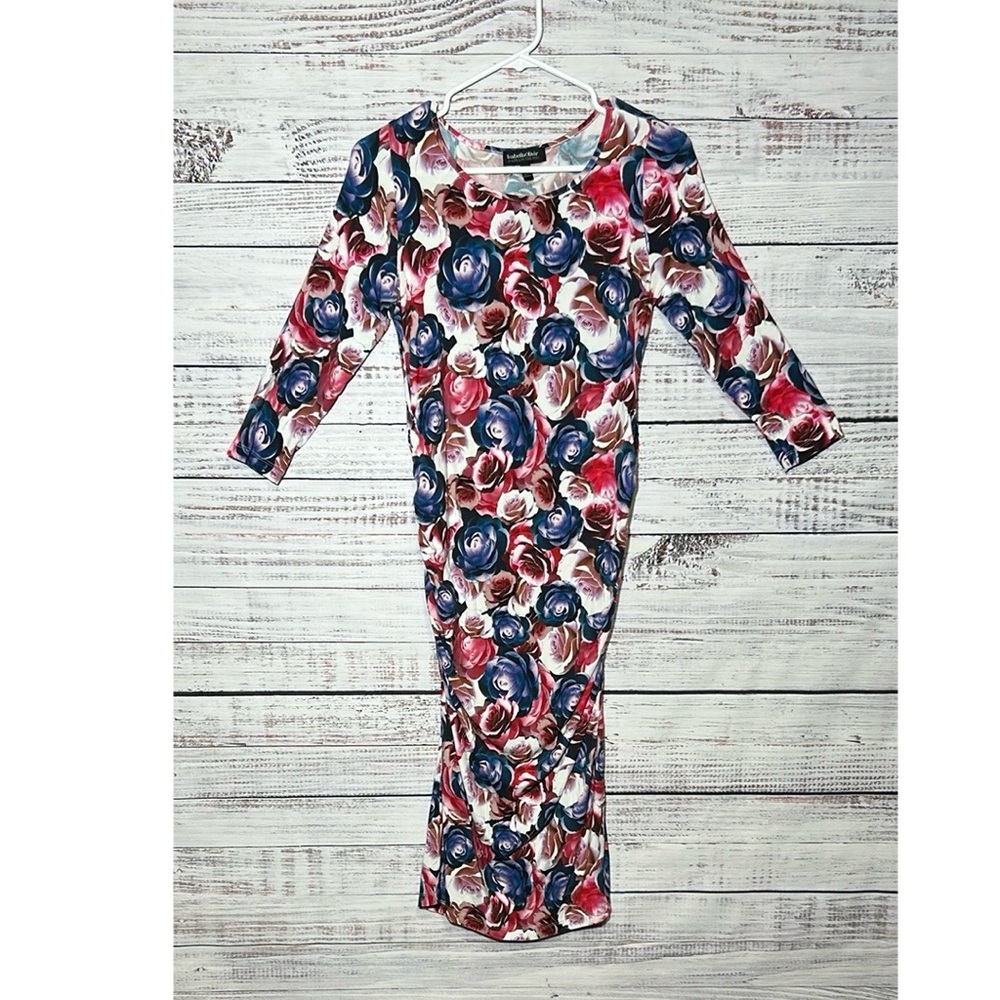 Isabella Oliver for A Pea In The Pod Size 3 (fits 8) Maternity Rose Floral Pink - Picture 2 of 16